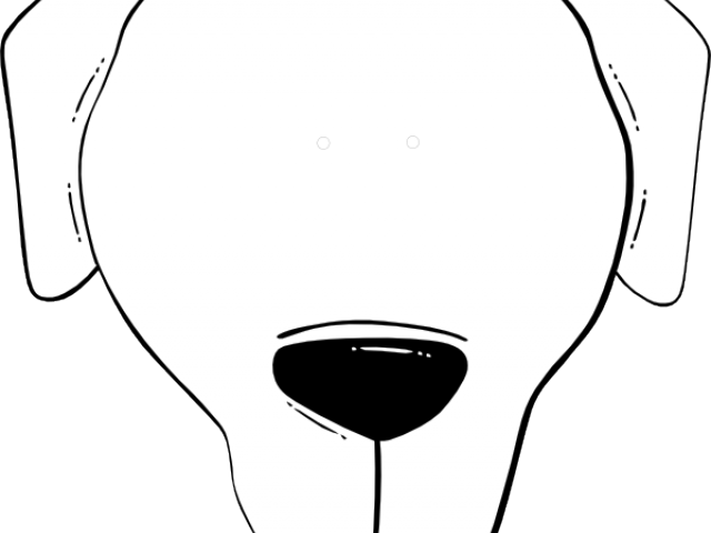Dog Nose Cliparts - Cartoon Dog Face (640x480), Png Download