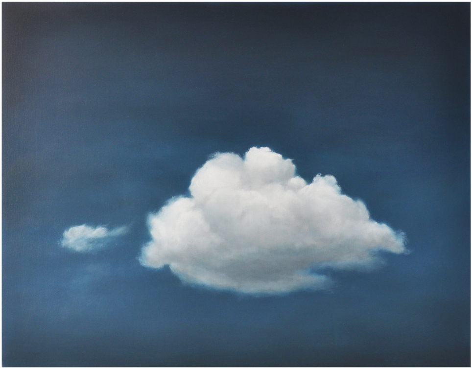 Hand-painted Oil On Canvas 40"w X 30"h Frame - Cumulus (1098x898), Png Download