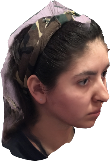 Death Mask [day Of The Dead] 3d Head Model 3d Mask - Headpiece (651x672), Png Download