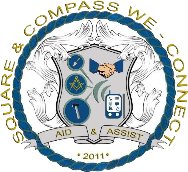 Square And Compass W - Emblem (656x656), Png Download