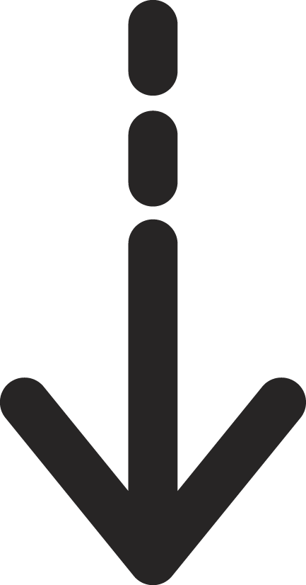 Double Dot Down Arrow - Illustration (433x826), Png Download