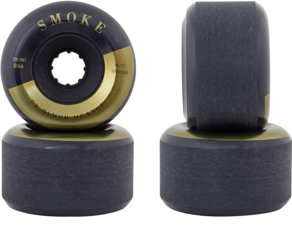 69mm Blood Orange Smoke 84a Longboard Skateboard Wheels - Skateboard Wheel (1000x1000), Png Download