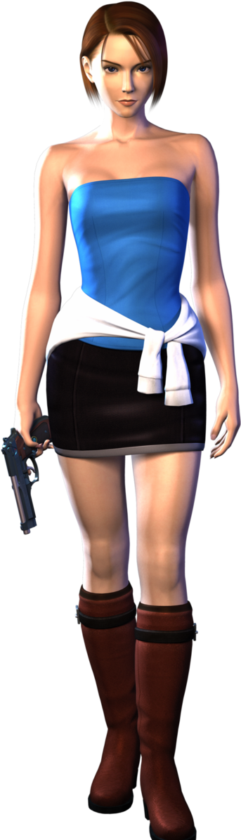 Jill Valentine Made A Nice Return As The Protagonist - Jill Valentine Resident Evil 3 Nemesis (628x1235), Png Download