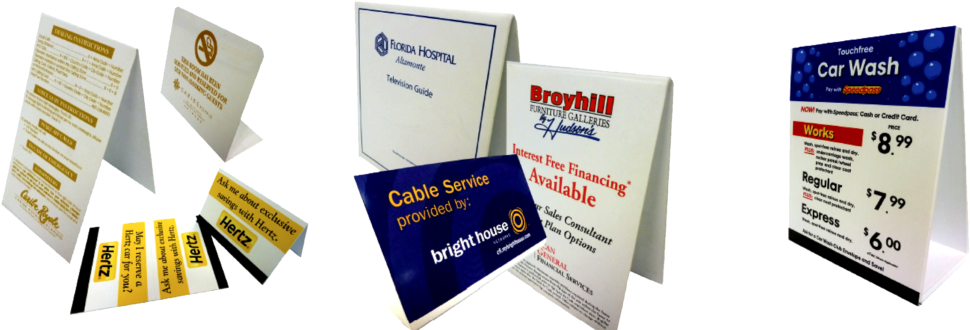 Our Basic Tent Card Is Made Using - Publication (1024x342), Png Download