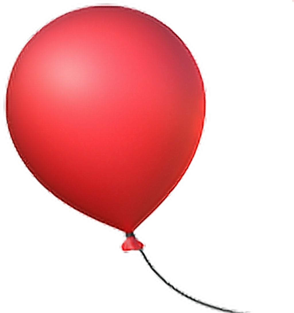 #globo #red #rojo #fiesta #emoji #happy - Balloon Emoji (1024x1092), Png Download