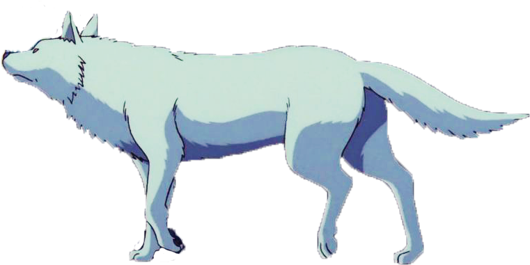 Just Put Your Hand In Mine Princess Mononoke Transparent - Wolfdog (854x592), Png Download