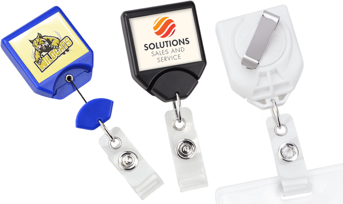 Custom Twist Free B Reel® Badge Reel With Swivel Belt - Earrings (1200x720), Png Download