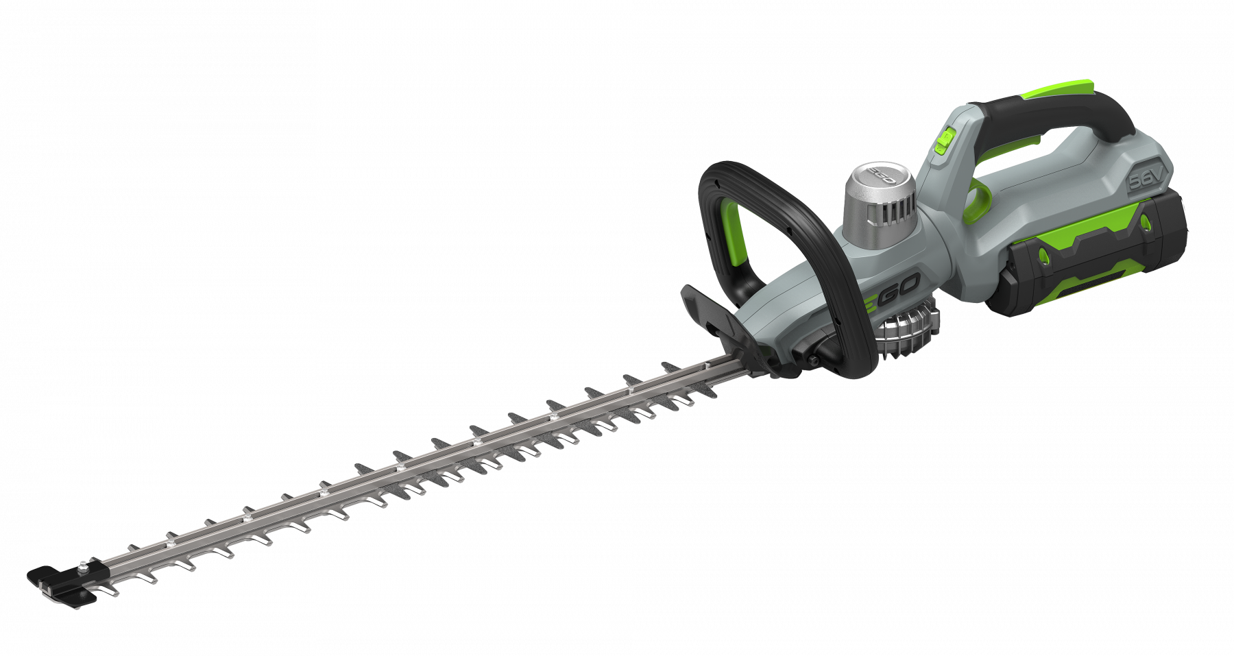 Ht6500e 56v Lithium-ion Cordless 65cm Hedge Trimmer - Taille Haies Ego Power (1800x957), Png Download