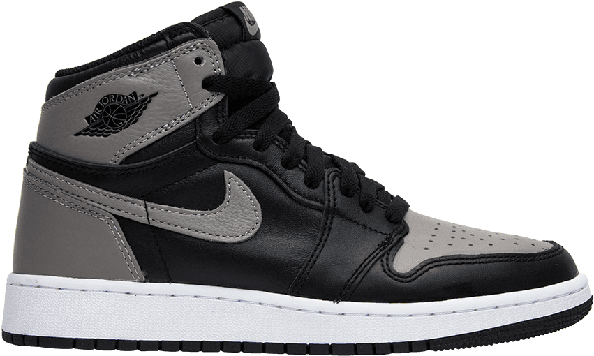 Air Jordan - Jordan 1 Grises Y Negras (1000x1000), Png Download