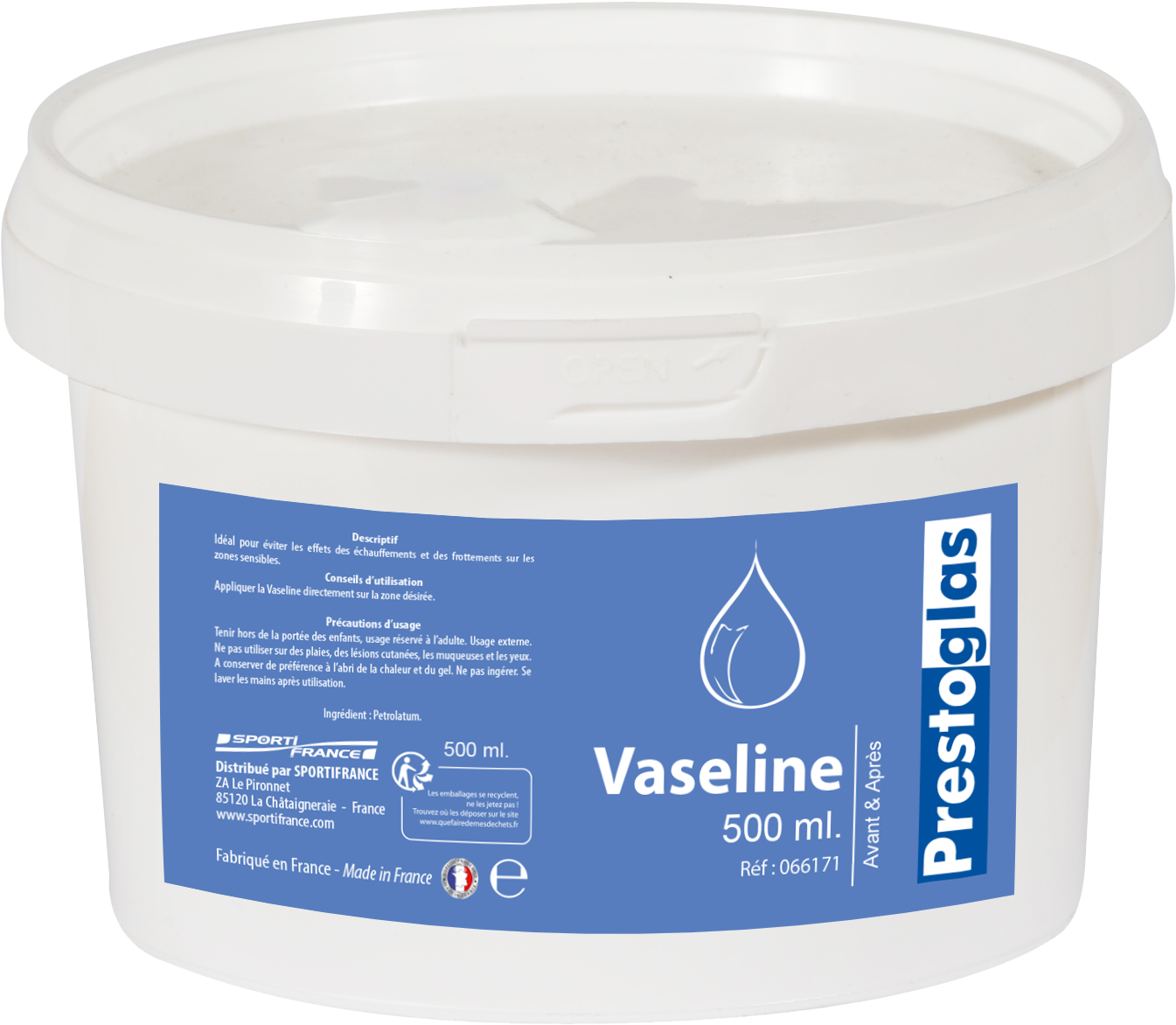 Vaseline In A Pot 500 Ml - Koi (1772x1421), Png Download
