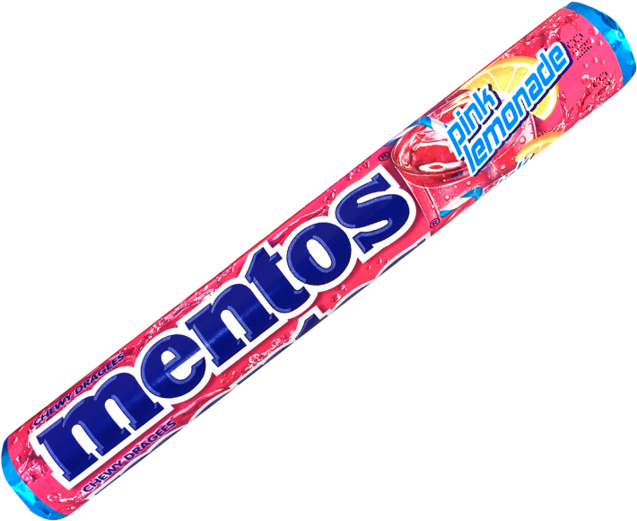 Mentos Pink Lemonade Limited Edition - Mentos (800x800), Png Download
