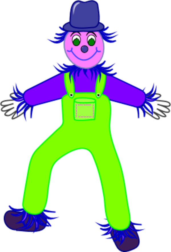Vector Clip Art - Scarecrow Clip Art (600x882), Png Download