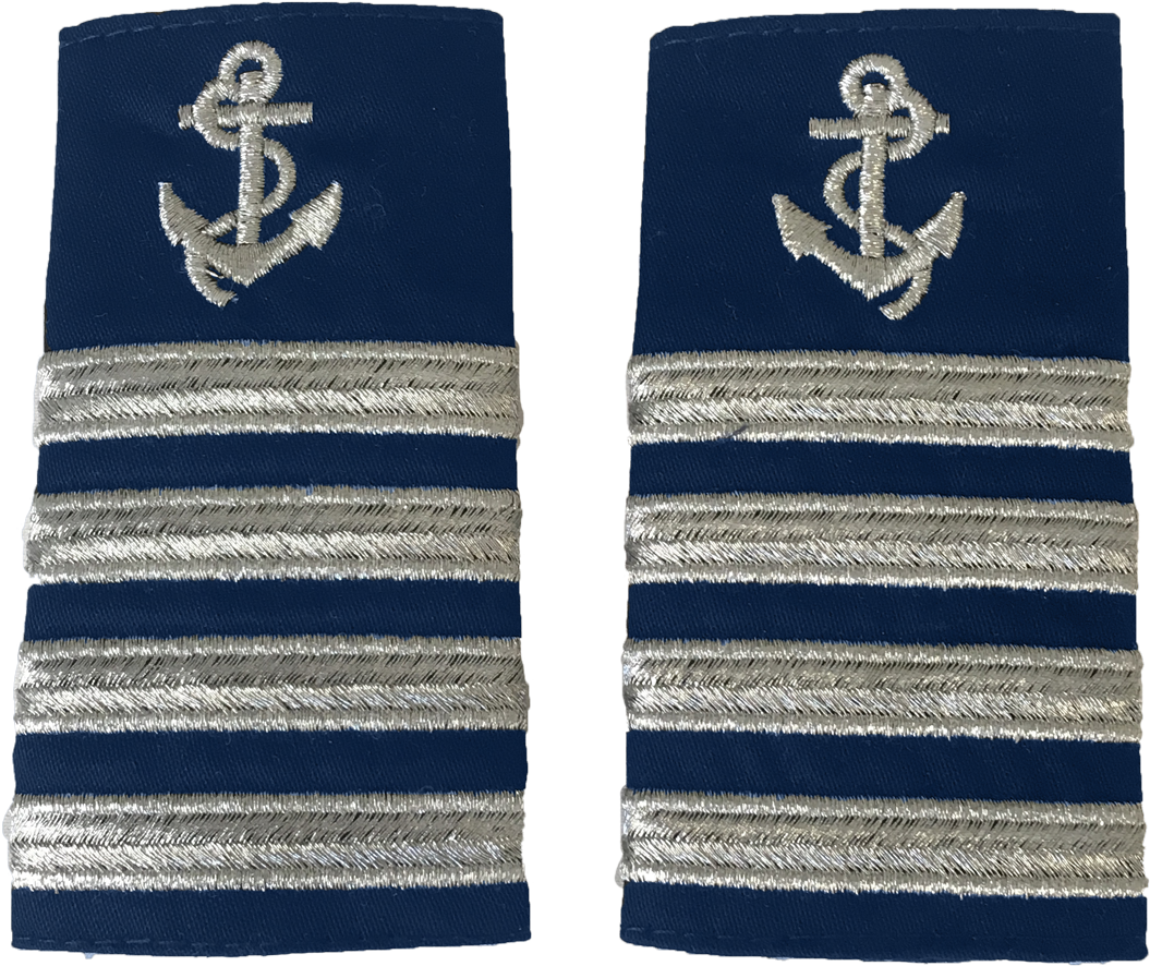 Captain's Anchor Epaulettes Four Stripe Various Colours - Scarf (1200x1200), Png Download