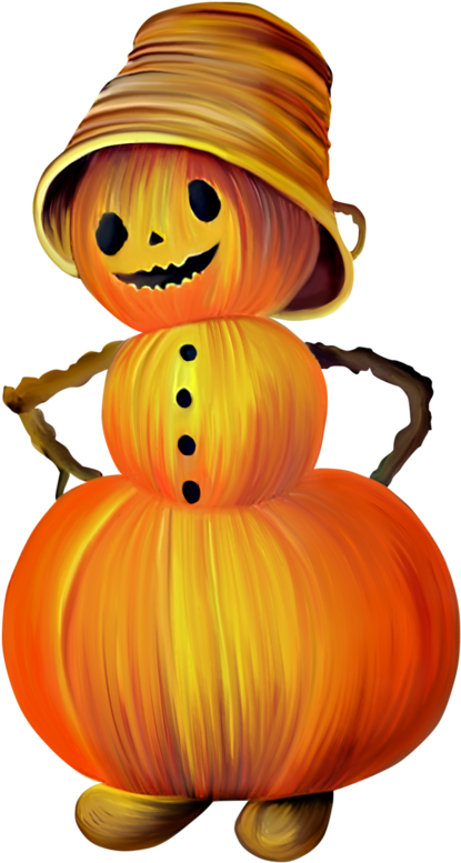 Mis Laminas Para Decoupage - Jack O Lantern Girl Art (438x800), Png Download