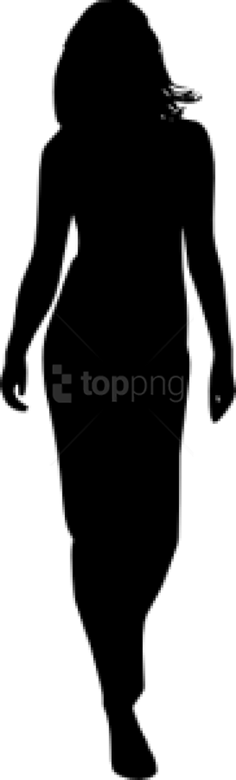 Free Png Woman Silhouette Png - Kid Silhouette Png (480x1583), Png Download