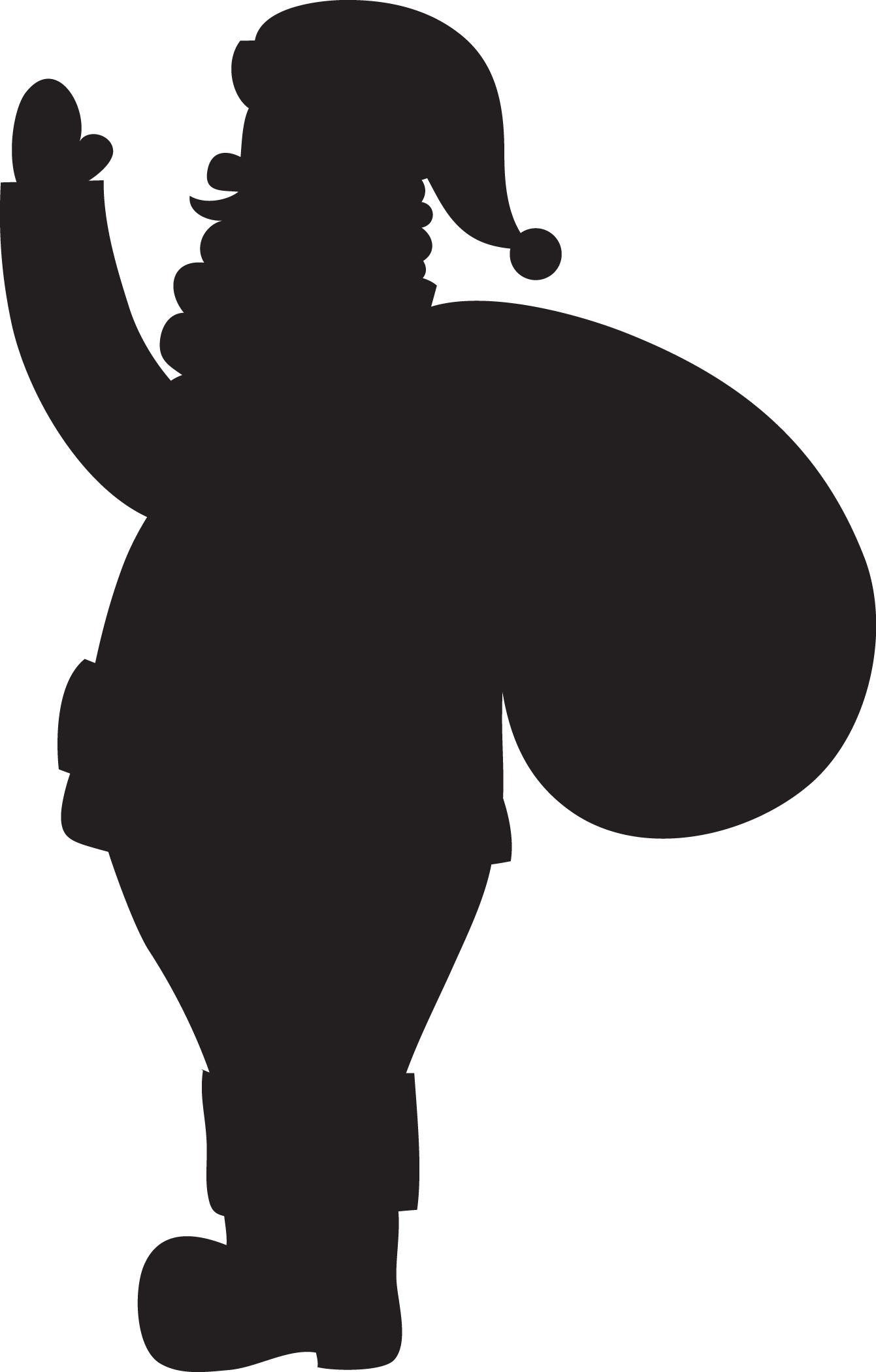 Santa - Illustration (1341x2100), Png Download