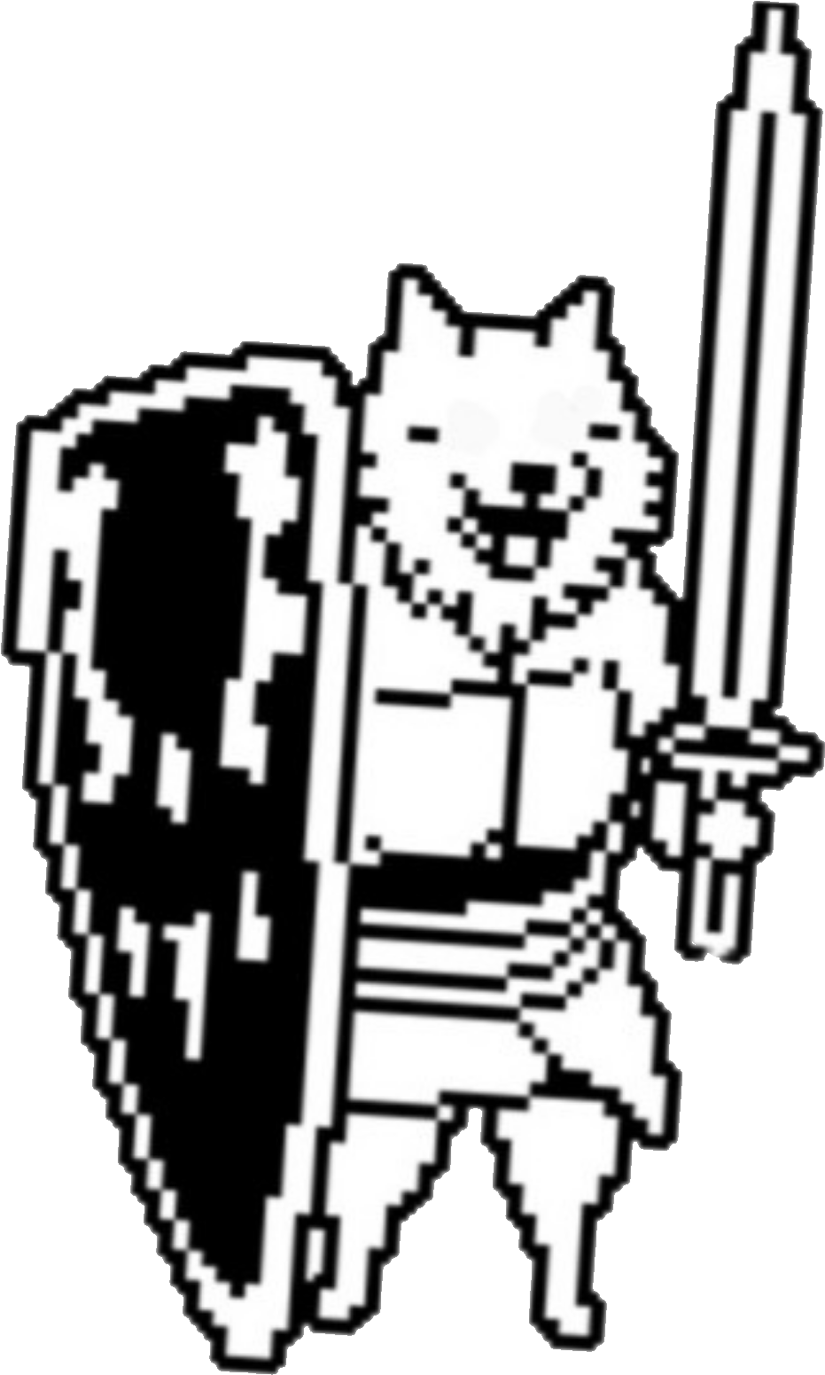 Half Way Through Removing Lesser Dog's Face, I Realized - Undertale Lesser Dog (1176x1851), Png Download