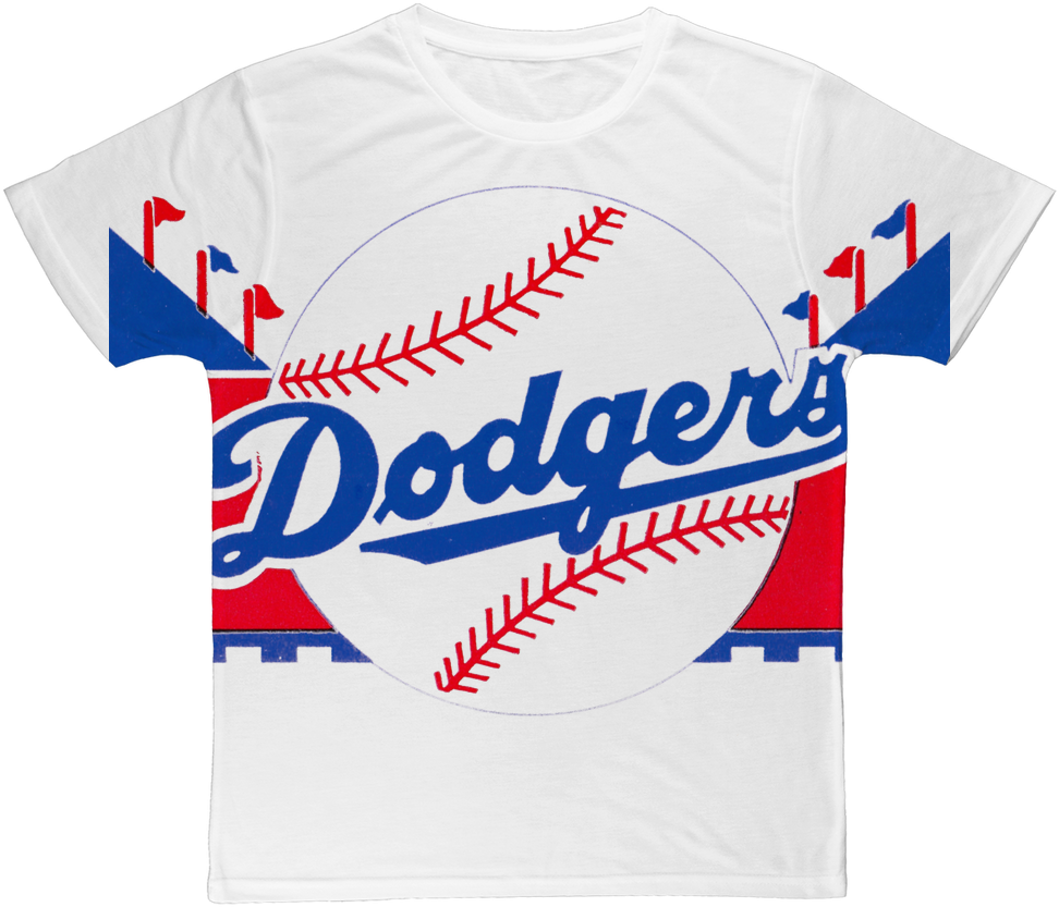 1960's Retro Los Angeles Dodgers Baseball ﻿classic - Active Shirt (1024x1024), Png Download