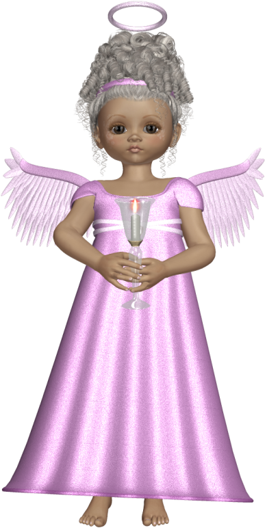 Cute 3d Angel With Pink Dress Png Picture - Clip Art (784x800), Png Download