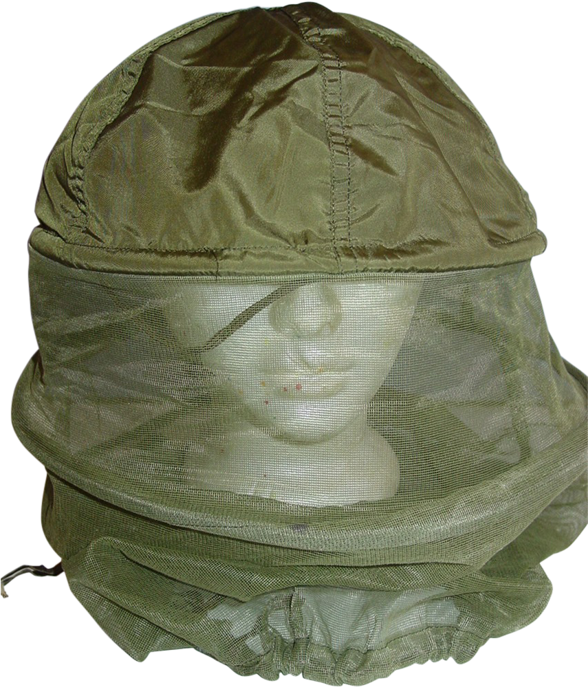 Military Helmet Insect Head Net Mosquito Bug Bee Repellent - Cap (998x998), Png Download