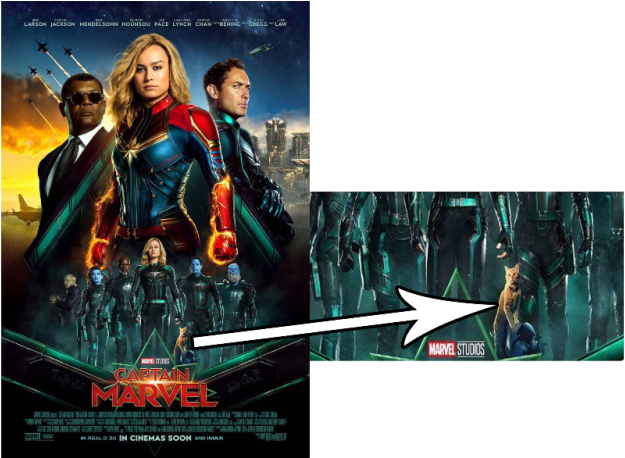 Goose, Kucing Legend Dalam Film Captain Marvel - Watch Captain Marvel 2019 (800x457), Png Download