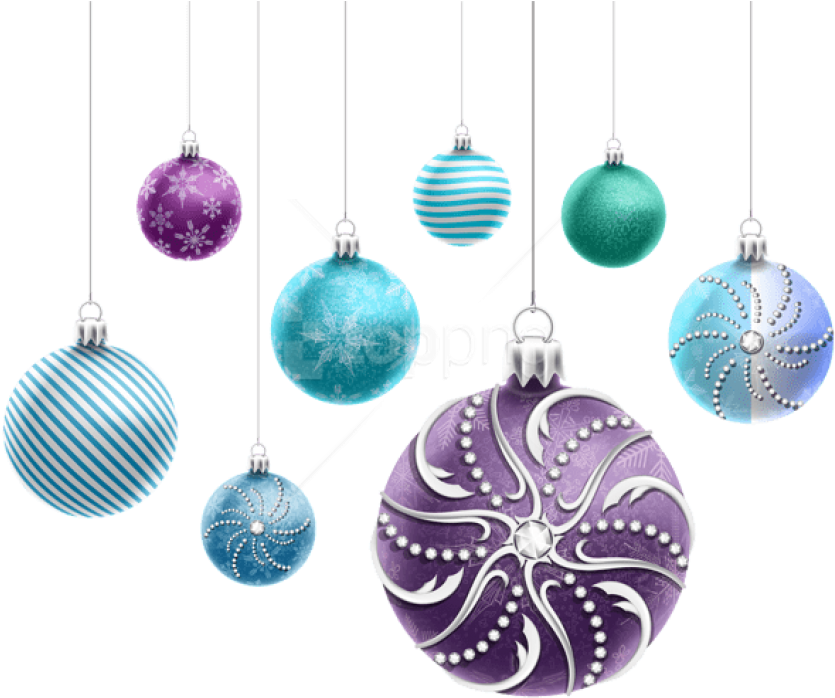 Free Png Beautiful Christmas Ornaments Png - Bolas De Navidad En Dibujo (850x705), Png Download