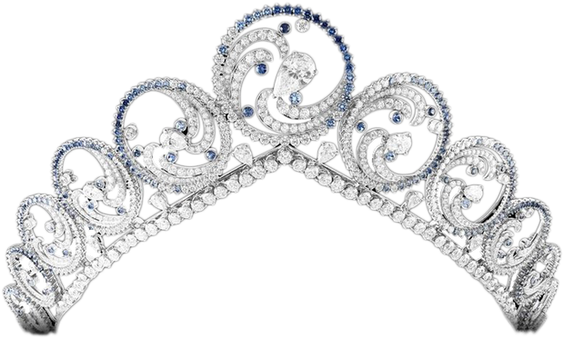 Diamond Van Jewellery Tiara Crown Arpels Cleef Clipart - Van Cleef Tiara Png (650x650), Png Download