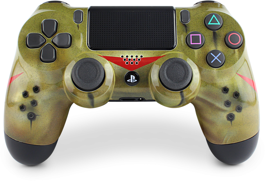 Gold And Purple Ps4 Controller (980x980), Png Download