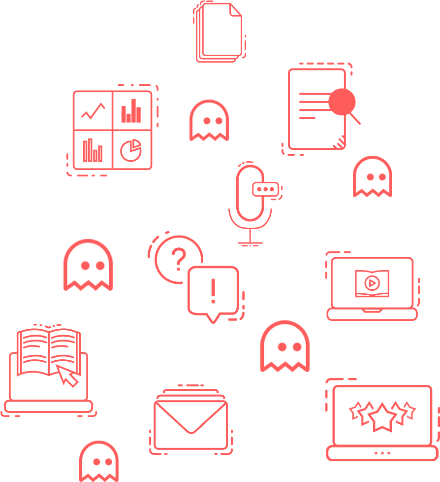 Pacman Ghost Min - Diagram (1012x1012), Png Download
