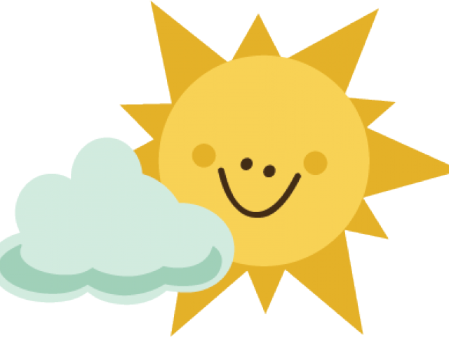 Sun Clipart Clipart Stars - Sun And Cloud Clipart (640x480), Png Download