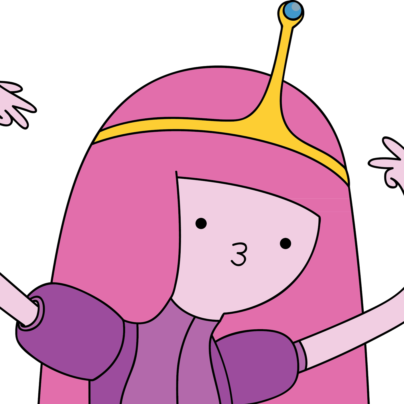 Adventure Time Stickers Marceline (1411x1413), Png Download