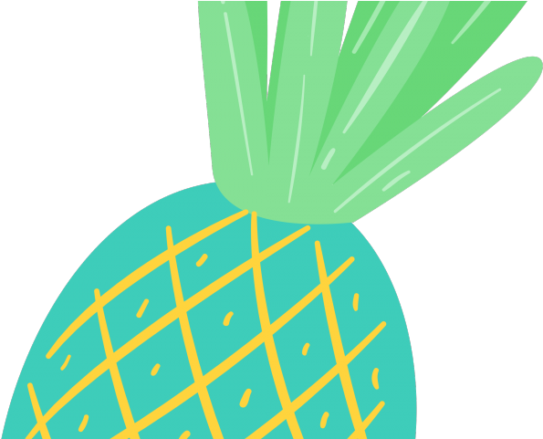Blue Clipart Pineapple - Pineapple (640x480), Png Download