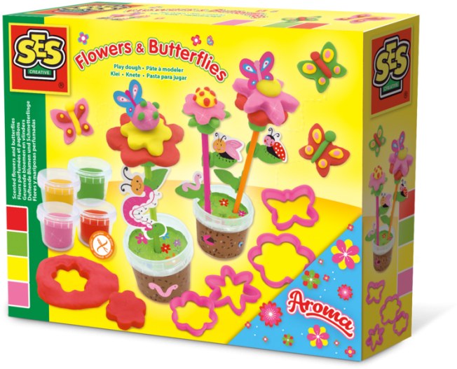 Scented Flowers And Butterflies - Ses Creative (700x560), Png Download