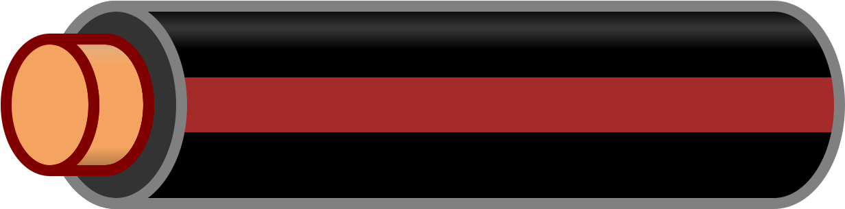 Wire Black Brown Stripe - Gas (1280x384), Png Download