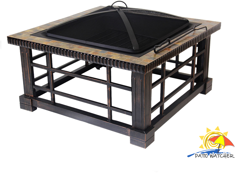 30-inch Square Backyard Me Tal Stove Firepit Fire Table - هومز موقدة للنار (800x800), Png Download