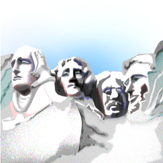 Mount Rushmore - Statue (352x352), Png Download