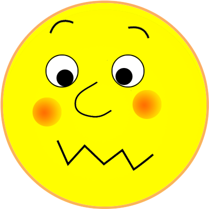 Sad Smiley Face Png - Circle (465x494), Png Download