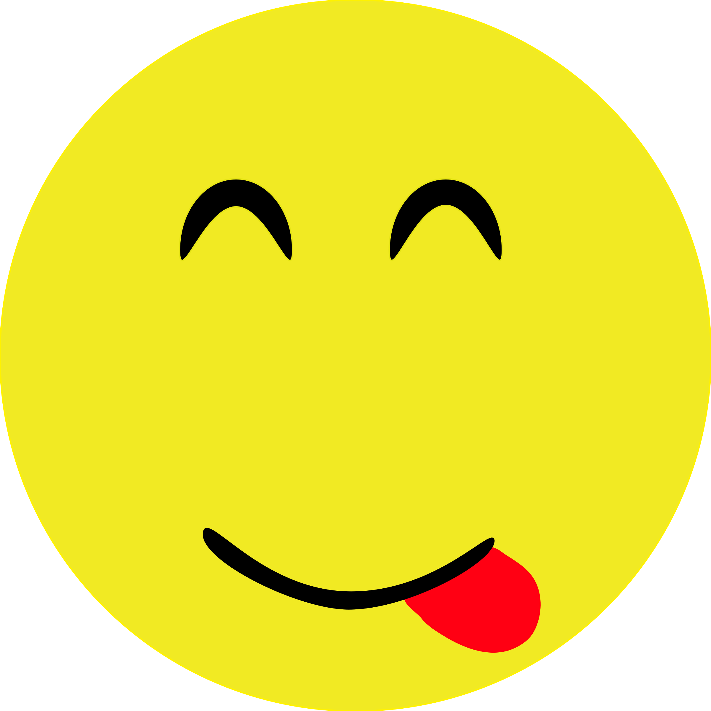 This Free Icons Png Design Of Yummy Smiley (2400x2400), Png Download