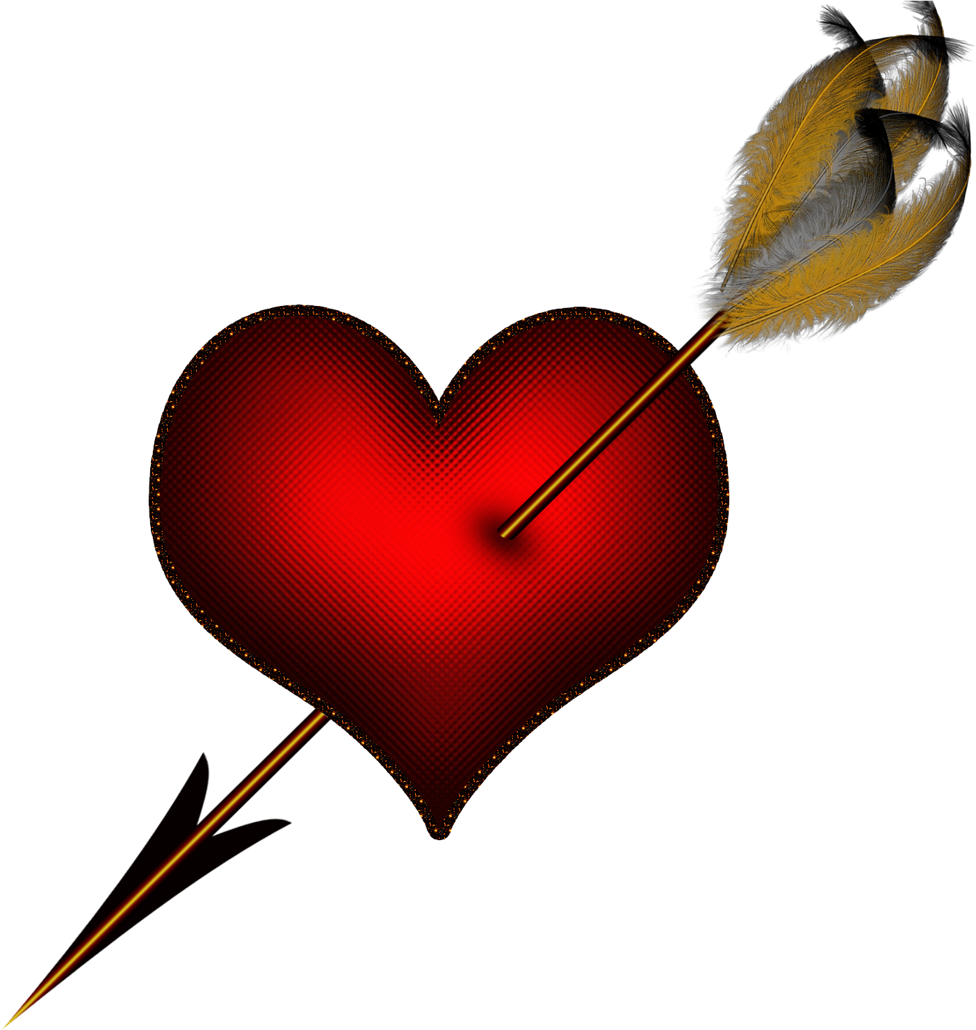 Red Arrow Png Transparent Download - Heart Broken Png Sticker (1473x1500), Png Download