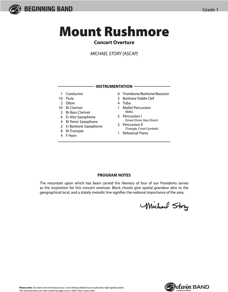 Mount Rushmore Thumbnail Mount Rushmore Thumbnail Mount - Christmas Concerto 2 Robert W Smith (864x1152), Png Download