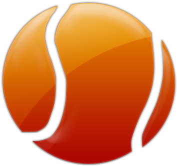 Deluxe Free Png Icons Transparent Background Tennis - Red Tennis Ball Logo (420x420), Png Download