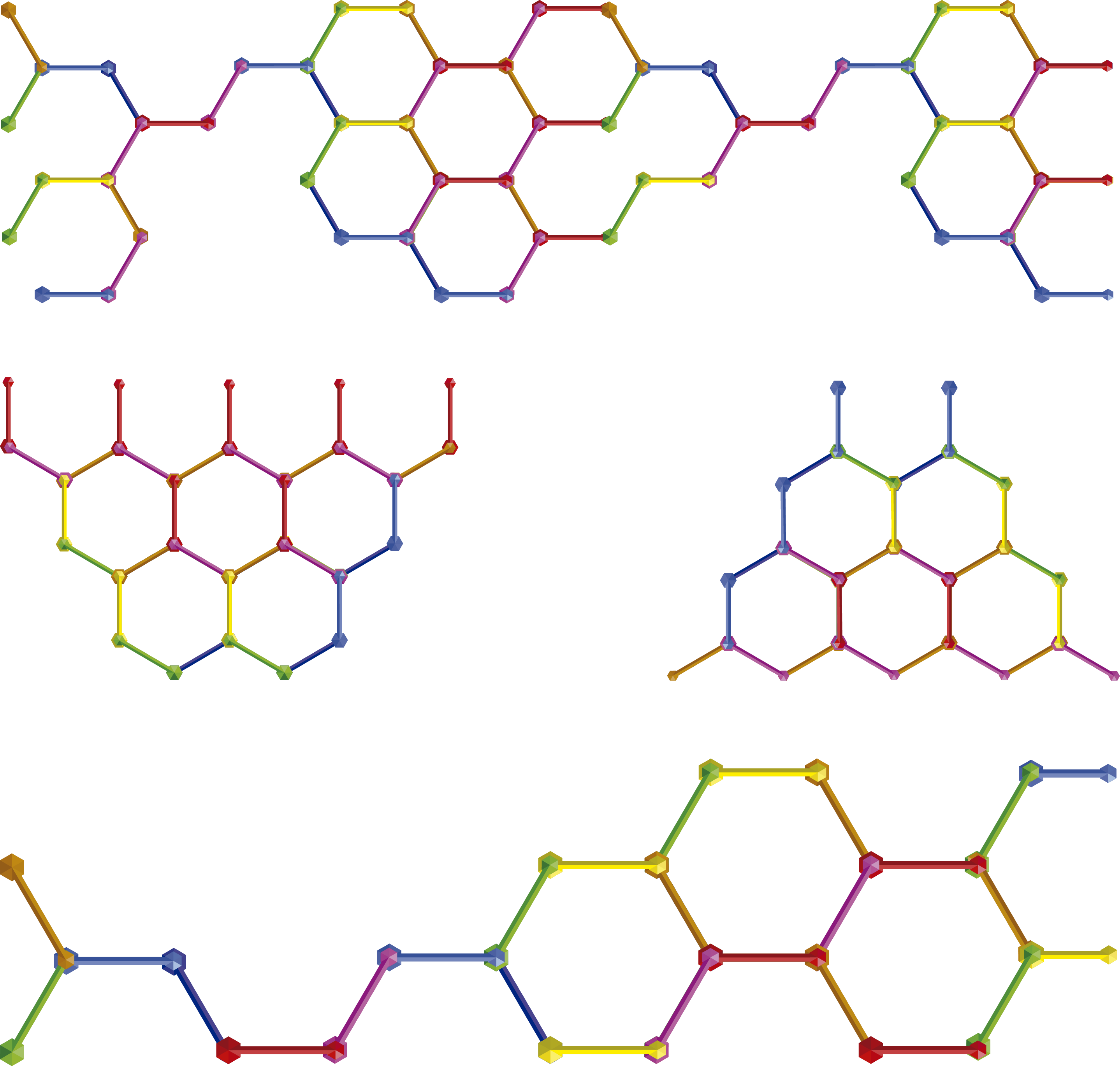 Graphic Freeuse Stock Poster Bee Color Technology Cellular - หก เหลี่ยม รังผึ้ง Png (2877x2739), Png Download