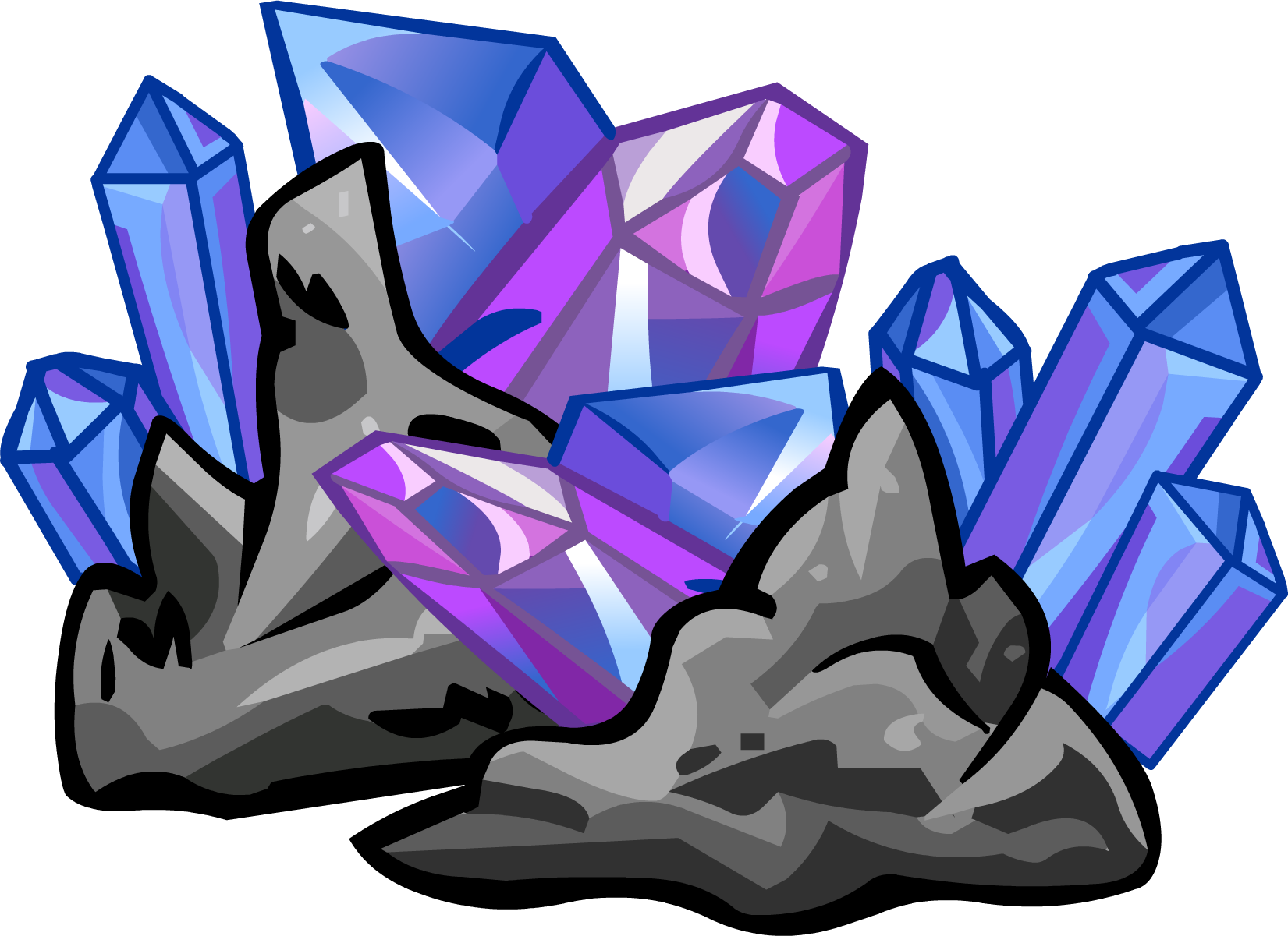 Crystals - Club Penguin Crystal (1651x1201), Png Download
