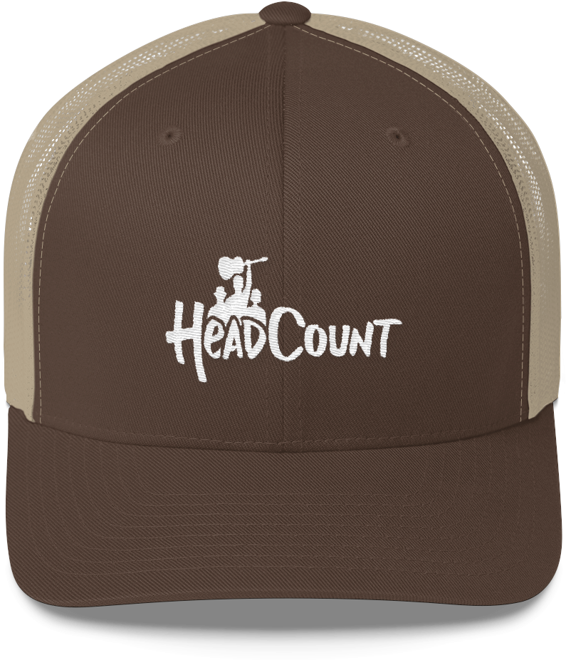 Headcount Retro Trucker Hat (1000x1000), Png Download