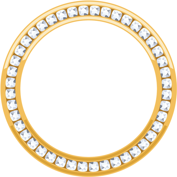 Deco Border Frame With Crystals Png Transparent Image - Buddhist Symbols Four Noble Truths (600x600), Png Download