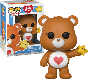 Care Bears Tenderheart Bear Pop - Funko Pop Care Bears (375x340), Png Download
