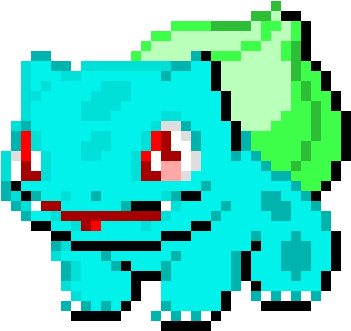 Bulbasaur - Pixel Art Pokemon Bulbasaur (420x390), Png Download