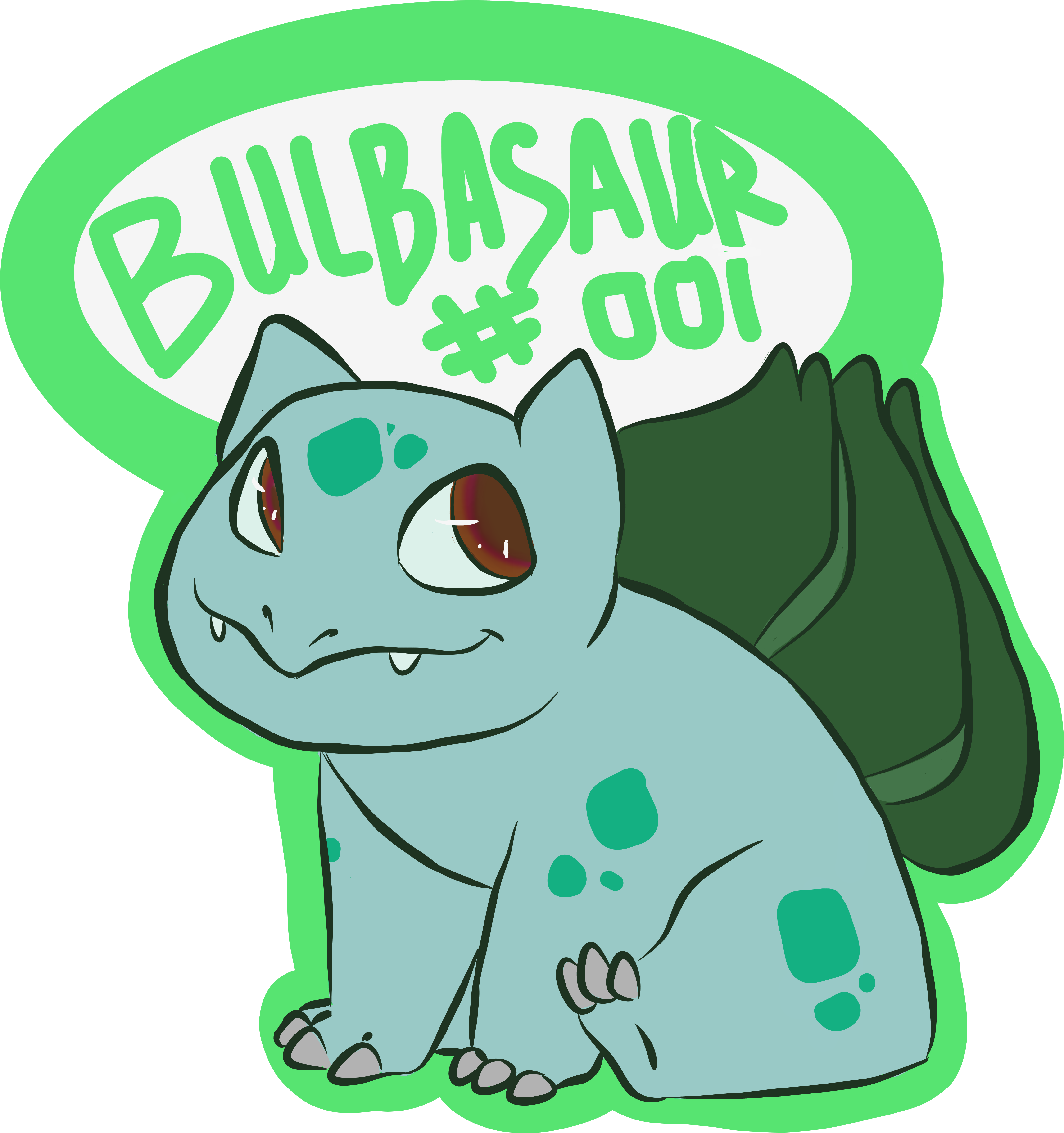 Bulbasaur - Canvas (4736x4956), Png Download