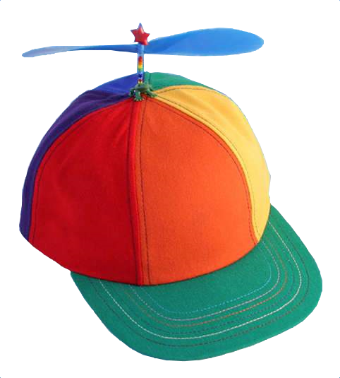 Interstellar Propeller - Kid Hat With Propeller (482x535), Png Download