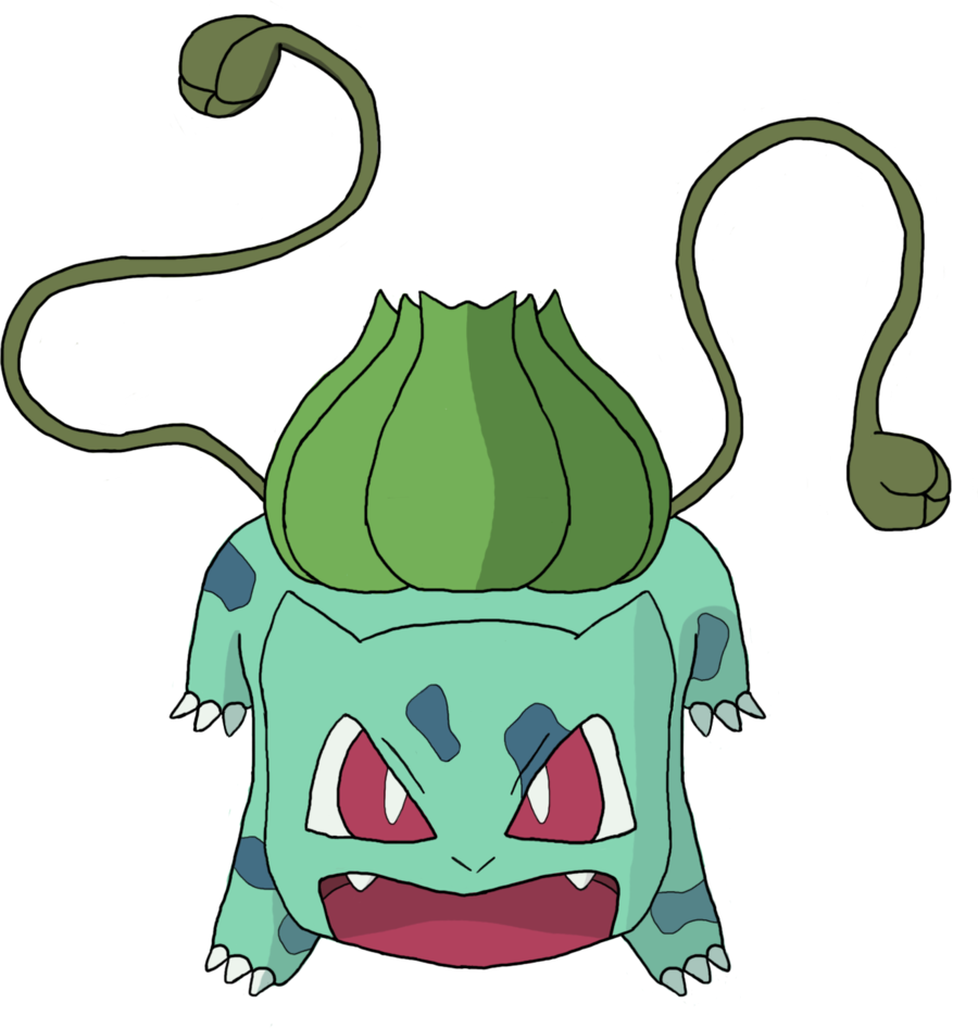 Bulbasaur Vine Whip (900x946), Png Download